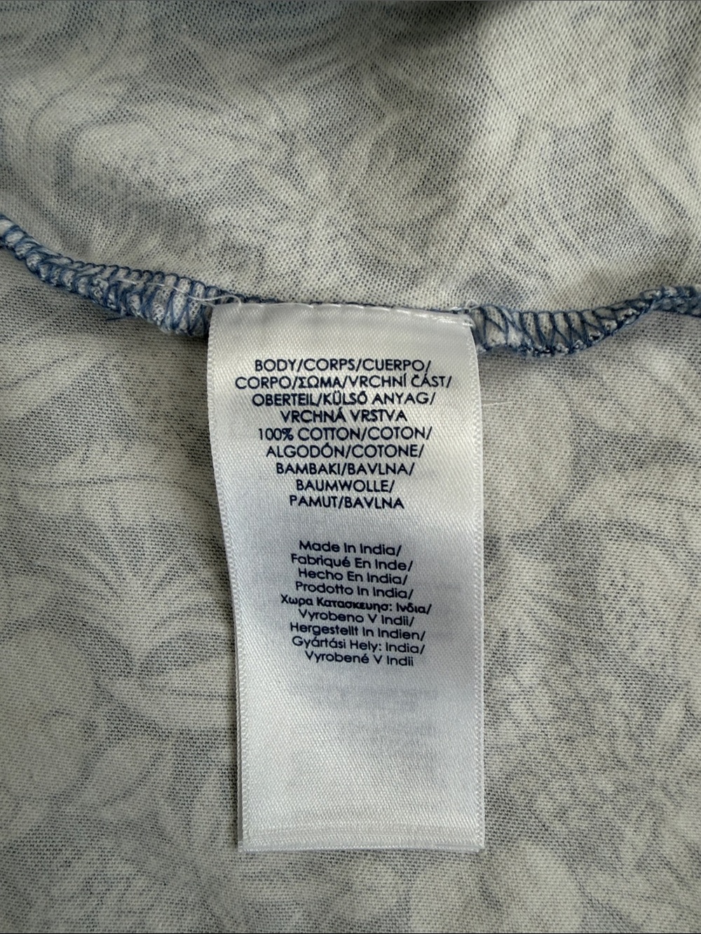 Chaps Blue and White Floral V-Neck Maxi Dress - Picture 4 of 6